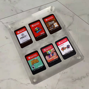 Wholesale Custom Size Clear Acrylic Card Display <b>Box</b> Magnetic Lid for <b>Collectible</b> Card Showcase - Product Image 5