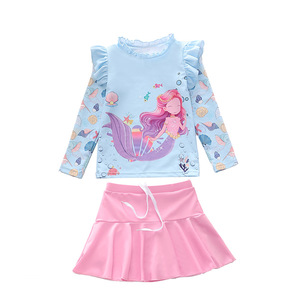 <span class=keywords><strong>Maillot</strong></span> de <span class=keywords><strong>bain</strong></span> personnalisé pour enfant en bas âge <span class=keywords><strong>fille</strong></span> <span class=keywords><strong>maillot</strong></span> de <span class=keywords><strong>bain</strong></span> pour enfants fleur personnalisé bébé filles 2 pc fendu Tankinis maillots de <span class=keywords><strong>bain</strong></span> - Product Image 2