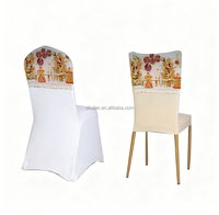 Housses de chaise personnalisées en impression 3D Éthiopie – Ajoutez votre logo, photo ou texte – Housses de chaise extensibles en polyester et élasthanne personnalisées