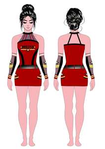 Oferta exclusiva de uniforme de animadora en camisetas sin mangas, falda y vestido elegante para niñas, niños y mujeres - Product Image 2