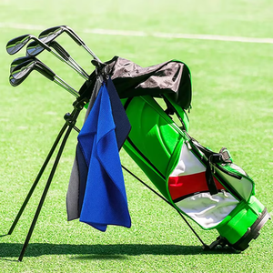 <span class=keywords><strong>Toalla</strong></span> de Golf de <span class=keywords><strong>Microfibra</strong></span> Tejida con Patrón de Waffle, Ecológica y Antiarena, para Adultos, con Cierre de Gancho y Bucle - Product Image 6