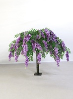 Pohon Bunga Sakura Buatan Dekoratif Bunga Sakura Sutra Imitasi Tanaman Indoor Populer Pohon Bunga Sakura Buatan