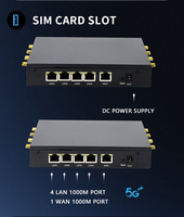 Openwrt 3000Mbps 5g Wifi6 Router 12V DC Power Support RM520N Enrutador inalámbrico 5g de doble banda con ranura SIM