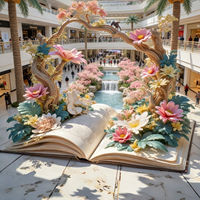 Installation Artistique de Verdure et de Fleurs Suspendues – Décoration Créative de Plantes et Fleurs Artificielles pour Centres Commerciaux, Hôtels, Mariages et Espaces Commerciaux