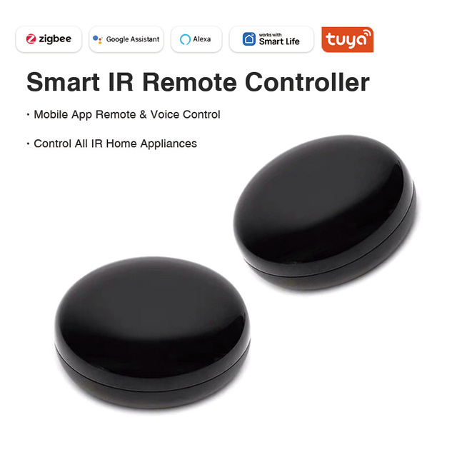 Tuya Zigbee Smart IR Remote Controller Universal Infrared Hub Alexa Google Voice App Control for All Home Appliances