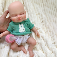 Poupées reborn en silicone de 30 cm, bébé ange endormi réaliste pour filles, corps souple, détails peints à la main, compagnie paisible et apaisante
