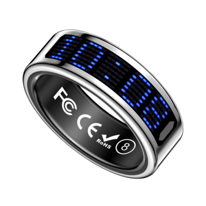 Anillo Inteligente SR16 de Acero Inoxidable con Control por Gestos, Resistente al Agua IP68, Pantalla Táctil, Control por Aplicación, Monitor de Salud y Actividad Física - Product Image 1