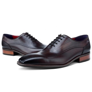 Abito da festa fatto a mano scarpe Oxford Top a strati in pelle di mucca di lusso da uomo di qualità - Product Image 6