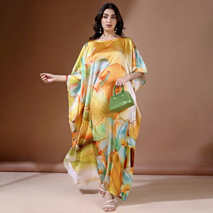 2026New Sale <b>kaftan</b> Women's Bohemia Loose Fit Polyester <b>Summer</b> Dress Beautiful Islamic clothing for women Traditional Muslim Fit - Product Image 1