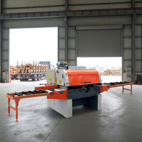 Scie circulaire horizontale entièrement automatique avec moteur, machine à scier le bois à lames multiples