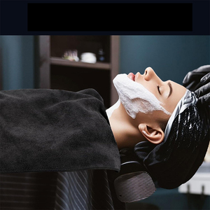 Logo personnalisé en gros noir blanc gris <span class=keywords><strong>microfibre</strong></span> doux 35X75 <span class=keywords><strong>serviette</strong></span> de voiture ongles <span class=keywords><strong>coiffure</strong></span> Spa beauté absorbant visage essuie-mains - Product Image 5