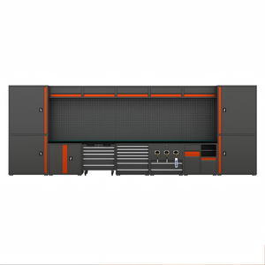 Haute qualité en acier fer robuste boîte à outils chariot armoire Durable métal Garage système de stockage ateliers 5 ans 500kg de charge - Product Image 1