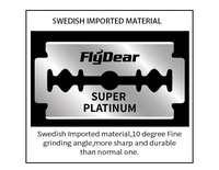 FlyDear Fabricant d'origine Lames de rasage Lame de rasoir de sécurité Double tranchant Matériau en acier inoxydable avancé