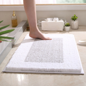Polyester Moderne Badezimmerteppiche für Zuhause & <span class=keywords><strong>Hotel</strong></span> Schnell Trocknend Rutschfest Waschbar Weiche Duschbodenmatte - Product Image 2