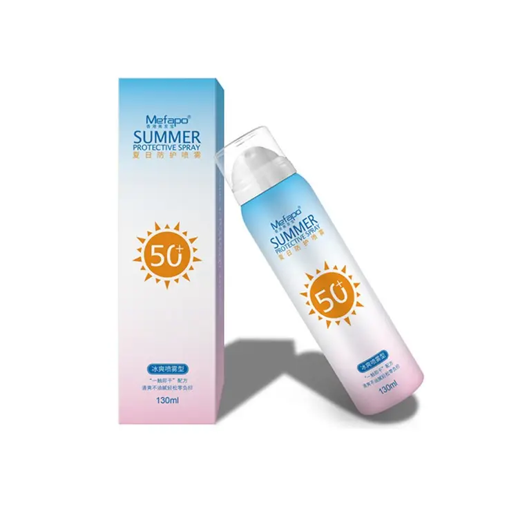 Oem 개인 상표 안티 uv sunblock 젖은 피부 아이 만든 미국 spf 50 150ml 스킨 케어 선 스크린 스프레이