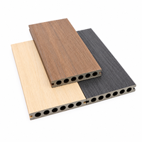 Plancher en bois composite ignifuge pour balcon extérieur, terrasse, jardin, revêtement de sol creux en WPC