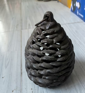 Vintage Cast Iron Chicken Hen Garden Hanging <strong>Candle</strong> <strong>Holder</strong> Farmhouse Lantern - Product Image 3