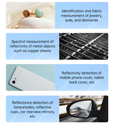 Medidor de Reflectividad Esférica Integrado 380-1000nm Rango 0-100% Medición en <1s para Inspección de Metales, Películas de Silicio, Joyería y Plásticos