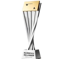 Service tout-en-un pour trophées métalliques personnalisés de festival de films, ornements et trophées emblématiques sur mesure