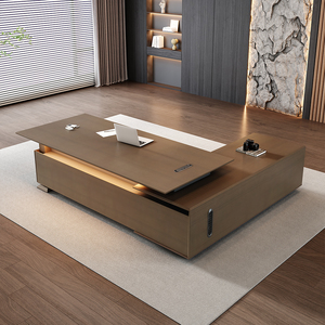 Meubles de bureau convertibles de style moderne, bureau de direction et table de bureau pour le bureau du PDG - Product Image 2