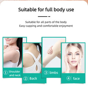 Lot de 4 ventouses en silicone réutilisables pour le corps et le visage – Kit d'outils manuels en gros - Product Image 3