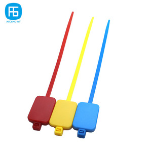 Venta caliente autoblocante RFID Zip Tie Tag 13,56 Mhz <span class=keywords><strong>URL</strong></span> Números de serie Texto Programable Código QR Impreso NFC Zip Tie Cable Tags - Product Image 2