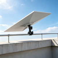 Support de fixation robuste Starlink Mini pour antenne parabolique, fixation réglable pour rails et poteaux ronds