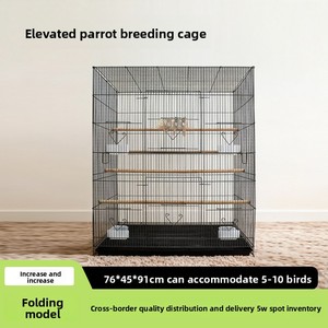 <span class=keywords><strong>Jaula</strong></span> de Lujo Plegable para Pájaros y Loros, Espacio Súper Amplio, Acero Inoxidable 304, Tecnología de Pulverización Plástica, Para Uso Doméstico y Transfronterizo - Product Image 2