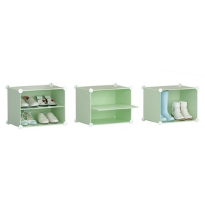 Estante para zapatos de gran venta, pantalla <span class=keywords><strong>verde</strong></span> con puerta transparente, caja de almacenamiento DIY, estante para zapatos de alta capacidad, estante para el hogar - Product Image 2