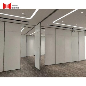Bảng Màu Trắng <span class=keywords><strong>Mdf</strong></span> Bề Mặt Acoustic Soundproof Wood Operable Fold Phân Vùng Tường - Product Image 6