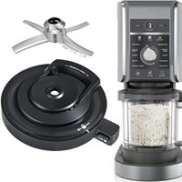 Couvercle extérieur réutilisable pour la machine à crème glacée Nin.ja Creami Deluxe, accessoires de remplacement pour NC500 NC501 NC501H CN501CO