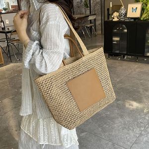 Fashion Ladies Large Capacity Straw Tote <b>Bags</b> Custom Woven Straw <b>Bag</b> Women Straw Handbag - Product Image 2