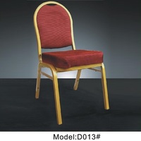 Hot Ssles Chaise de banquet durable bon marché Chaises de banquet empilables en or pour les fêtes de mariage