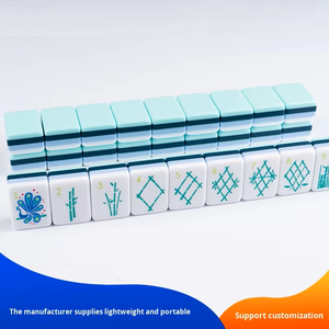 Le jeu de Mahjong américain ultime, silencieux, bleu océan, pour le camping et les loisirs à la maison - Product Image 4