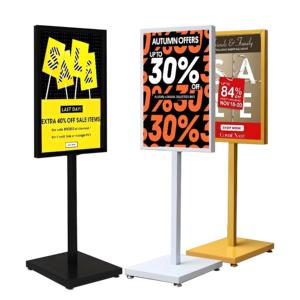 Hiện đại KT bảng hiển thị giá rèn sắt biển áp phích khung khuyến mãi Tầng-thường vụ trung tâm mua sắm quảng cáo hiển thị đứng - Product Image 3