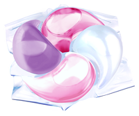 OEM 4-en-1 Détachant résistant Détergent à lessive Boule de gel Dosettes de lavage jetables Fabricant de perles de savon en capsule