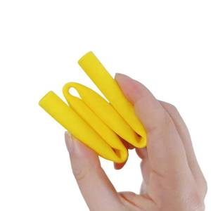 Novel Design 25cm <b>Reusable</b> Food Grade Silicone Collapsible <b>Straw</b> with Case Eco-friendly & Non-toxic - Product Image 2