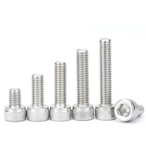 Vis à tête cylindrique en acier inoxydable 304 de haute qualité, prix d'usine en gros, M3 M5 M6, vis à six pans creux, clé Allen, DIN912 - Product Image 1