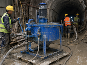 Mezcladora de Lechada de Alto Cizallamiento con Motor Eléctrico, Fácil Mantenimiento, Maquinaria de Construcción para Hormigón Proyectado - Product Image 6