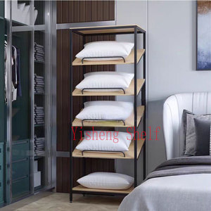 Yisheng hộ gia đình hiển thị kệ cho bộ đồ giường kim loại khăn Ga Trải Giường & Quilt Cover kệ lưu trữ cho đồ nội thất cửa hàng & nhà sử dụng - Product Image 3