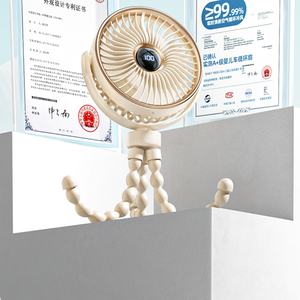 Ventilador Recargable para Cochecito de Bebé de Gran Capacidad, 2000 mAh, con 5 Velocidades Desmontables y Trípode Flexible - Product Image 5