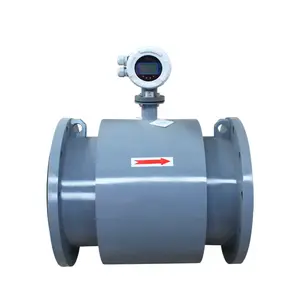 Medidor de fluxo eletromagnético DN50 para águas residuais industriais, medidor de vazão eletromagnético digital para água líquida