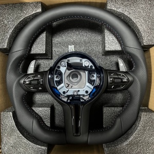 Volante Deportivo de Cuero M Sport para <span class=keywords><strong>BMW</strong></span> Serie F F01 F07 F10 F12 F15 F16 F30 F31 F32 F35 F20 F25 F26 E92 X6 E71 X5 E70 M3 M4 - Product Image 1