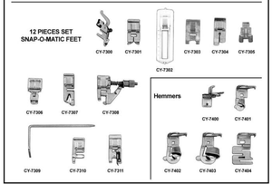 Juego de 42 Piezas de Prensatelas para Máquina de Coser Doméstica, Juego de 32 Piezas de Prensatelas - Product Image 3
