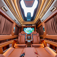 Kit de conversion intérieure de luxe complet pour Mercedes Sprinter Van : sièges, cloison, panneaux latéraux TV, ensemble complet de mise à niveau intérieure