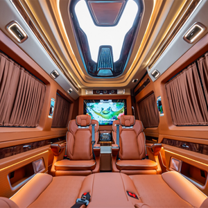 Kit complet d'ameublement intérieur pour Mercedes Benz Sprinter 906 907 : panneaux de porte, cadres de fenêtres, rideaux, plafond, toit, sol, sièges - Product Image 4