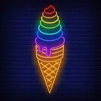 Özel tasarım dondurma reklam modeli fabrika ucuz özel neon işaret çin dondurma plastik pop