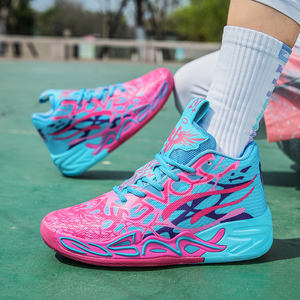 Trendy <strong>Basketball</strong> <strong>Shoes</strong> Men Breathable Lightweight Sole Colorful Street Sport Sneakers for Daily Use - Product Image 3