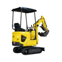 Mini-excavatrice durable avec cylindre monté sur le dessus et moteur à deux vitesses dissimulé pour travaux de construction, compatible ODM et OEM