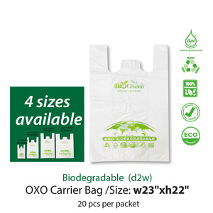 Sac de courses et sac T-shirt biodégradable à 100 %, personnalisé, impression offset, technologie D2W, biodégradable OXO - Product Image 2